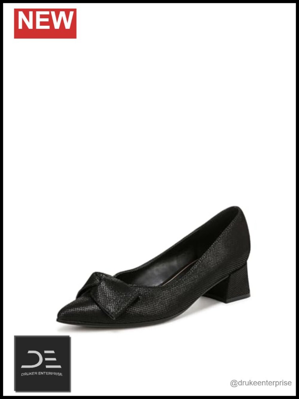 Naturalizer Women's Pointed Toe Block Heel Pumps with Cushioned Insole